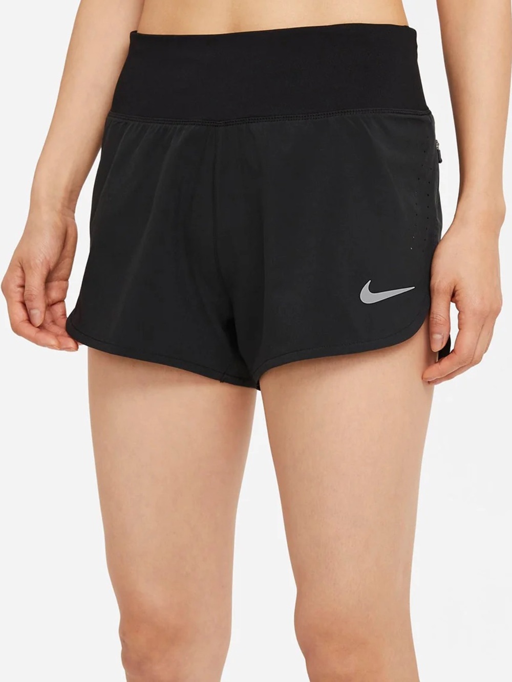 Nike Dri-Fit Eclipse Black Running Athletic Shorts 3” Size Large